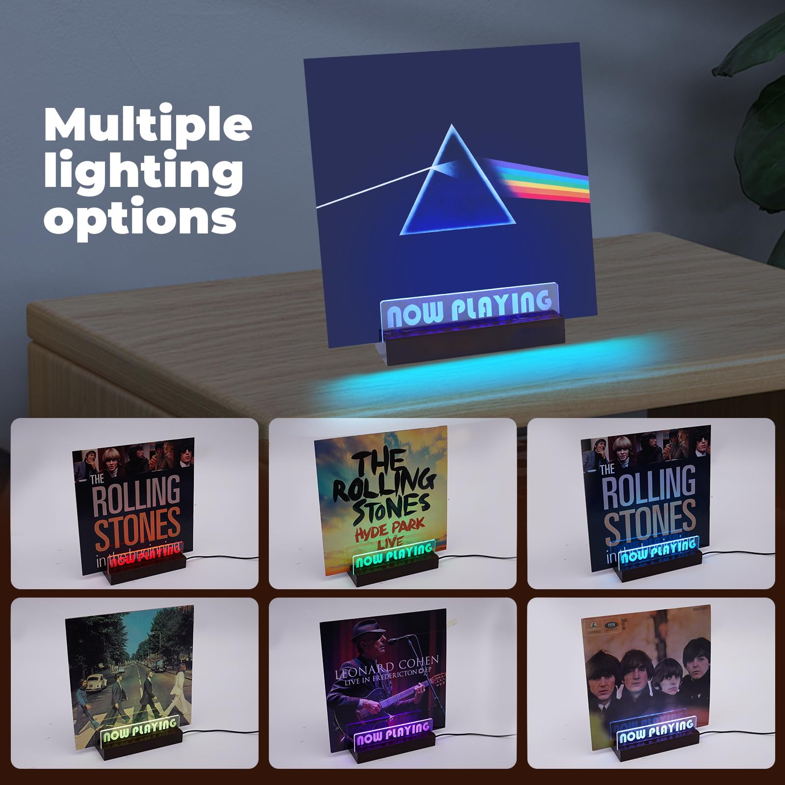 ZEDKEHO acrylic signage record display adds nostalgic charm to your listening area