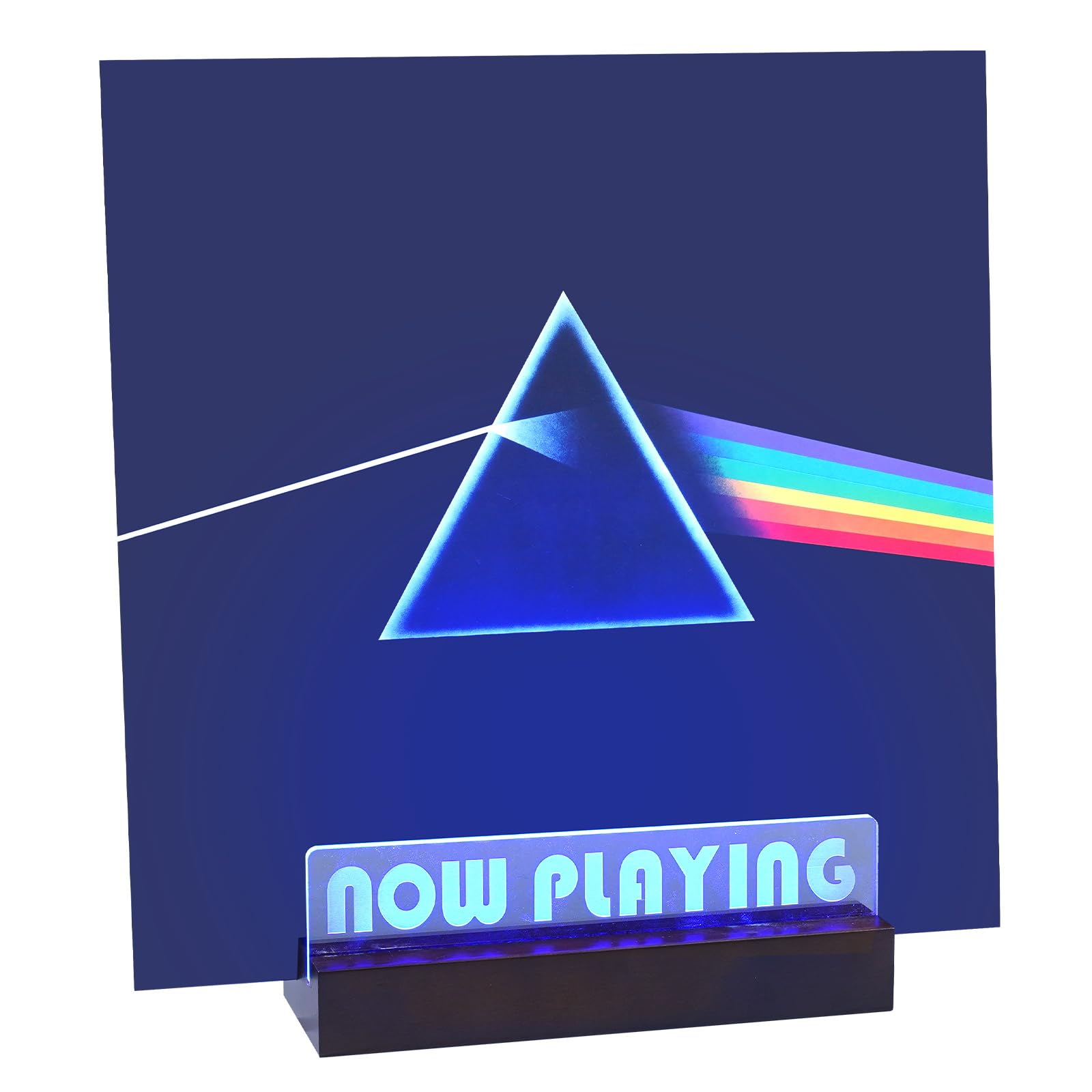 ZEDKEHO Now Playing vinyl display with LED light highlights your current record