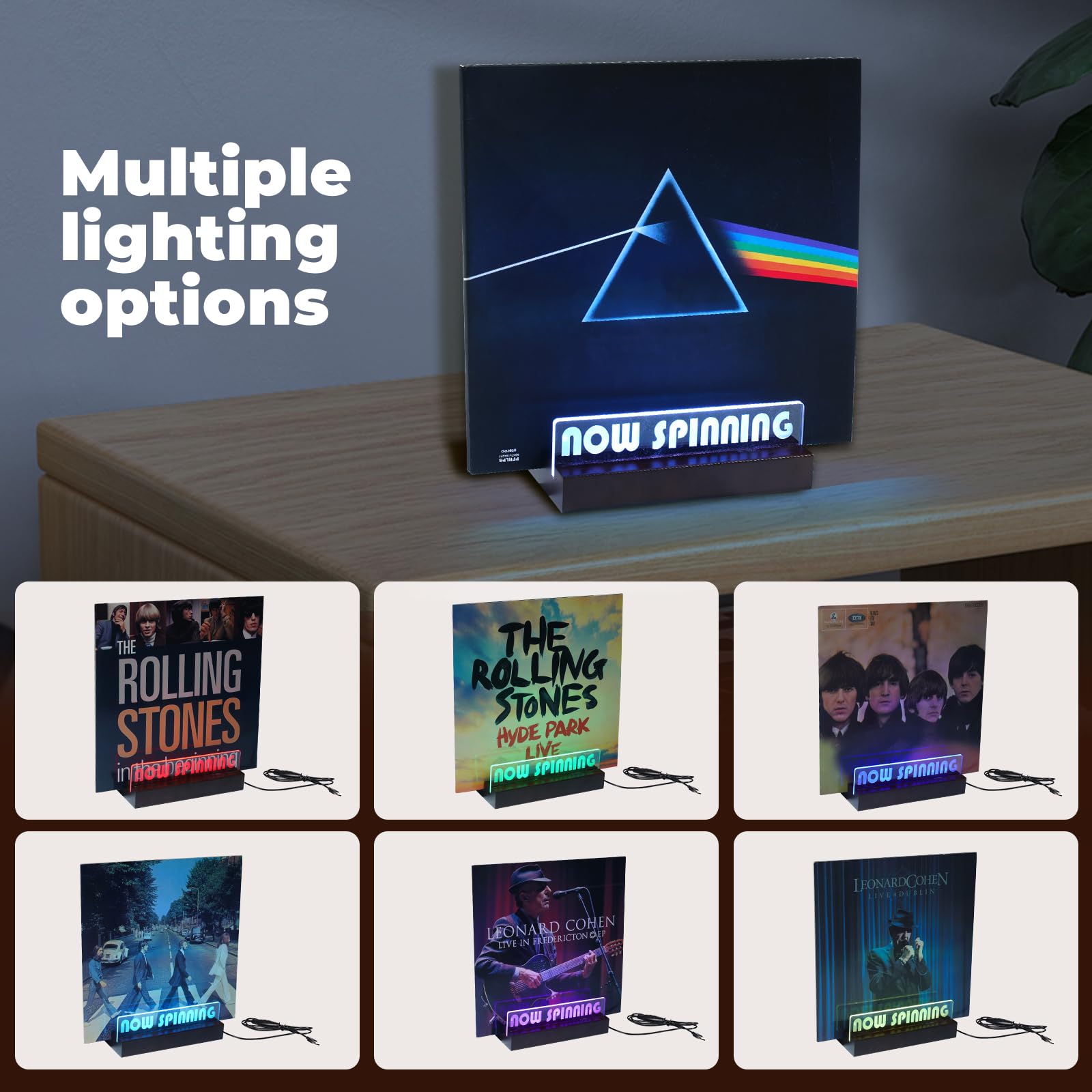 ZEDKEHO vinyl stand centerpiece enhances any music room.