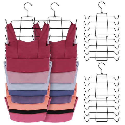 ZEDODIER 4-pack tank top hanger set saves closet space and keeps items organized.