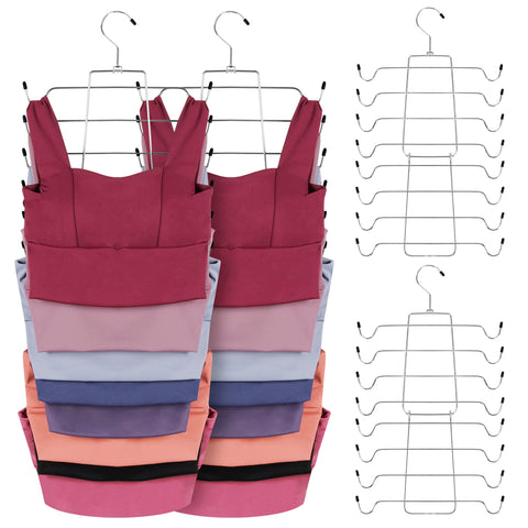 ZEDODIER 4-pack tank top hanger keeps closet organized and maximizes space.
