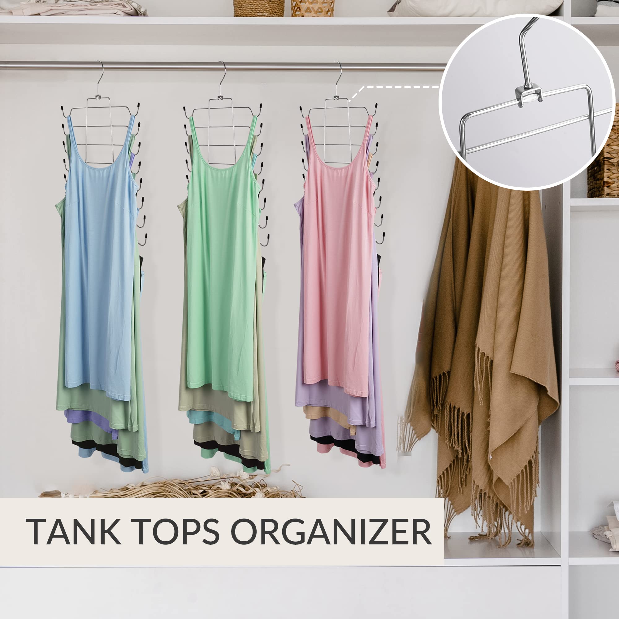 ZEDODIER foldable space saver for compact closets when not in use.