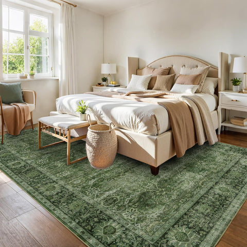 zeeinx distressed floral rug with soft texture for cozy living spaces