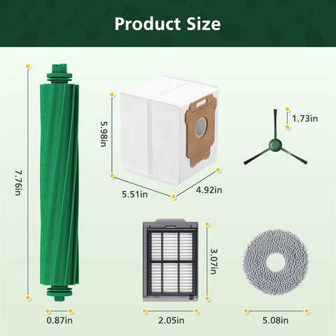 Zeekech all-in-one parts kit shows complete replacement set for Roomba Plus.