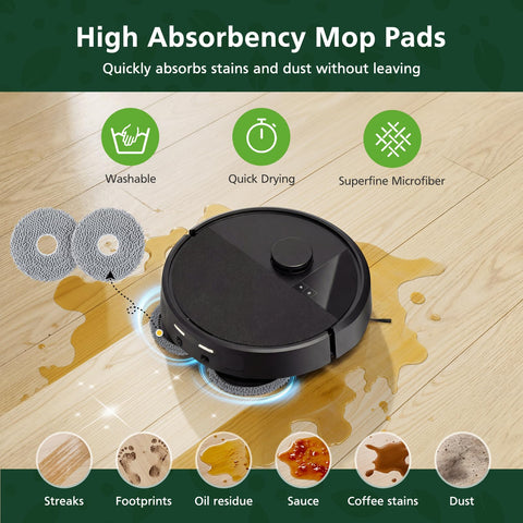 Zeekech mop pads provide gentle wet cleaning on hardwood and tile.