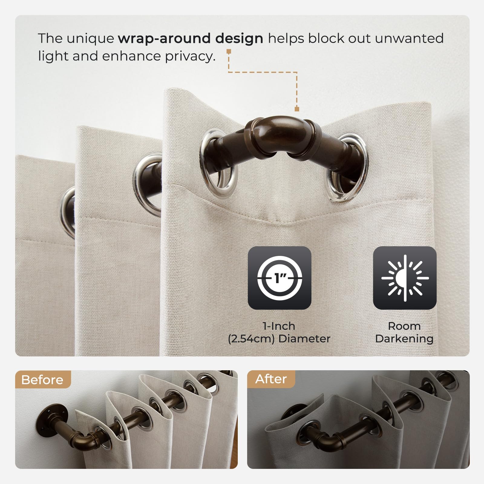Zeerobee ceiling-mount option for flexible room divider setup.