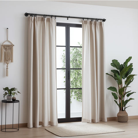 Zeerobee curtain rod frosted finish enhances modern decor and durability