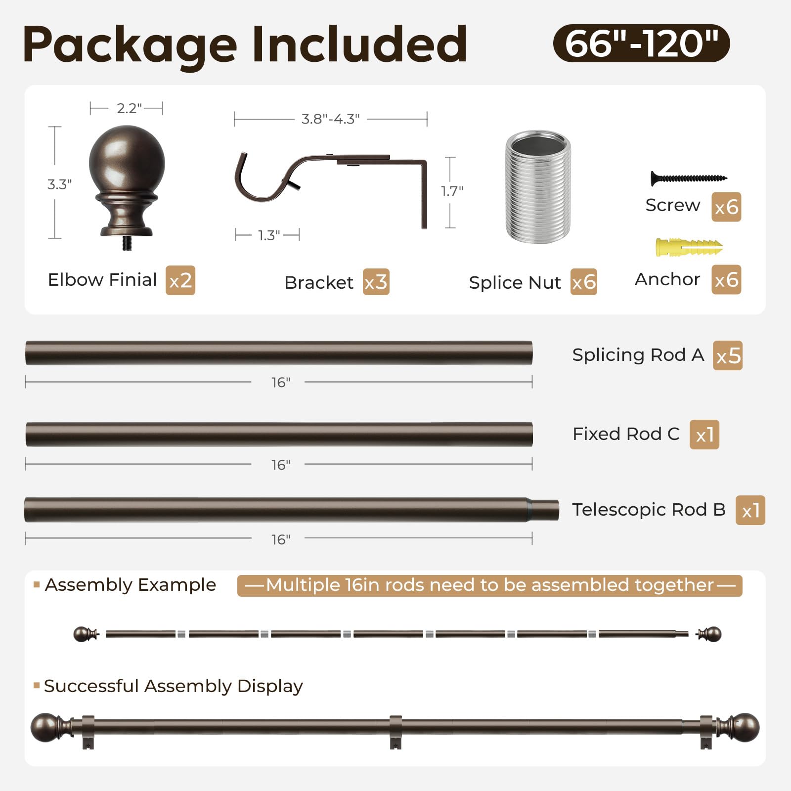 Zeerobee outdoor-indoor room divider curtain rod suits flexible layouts