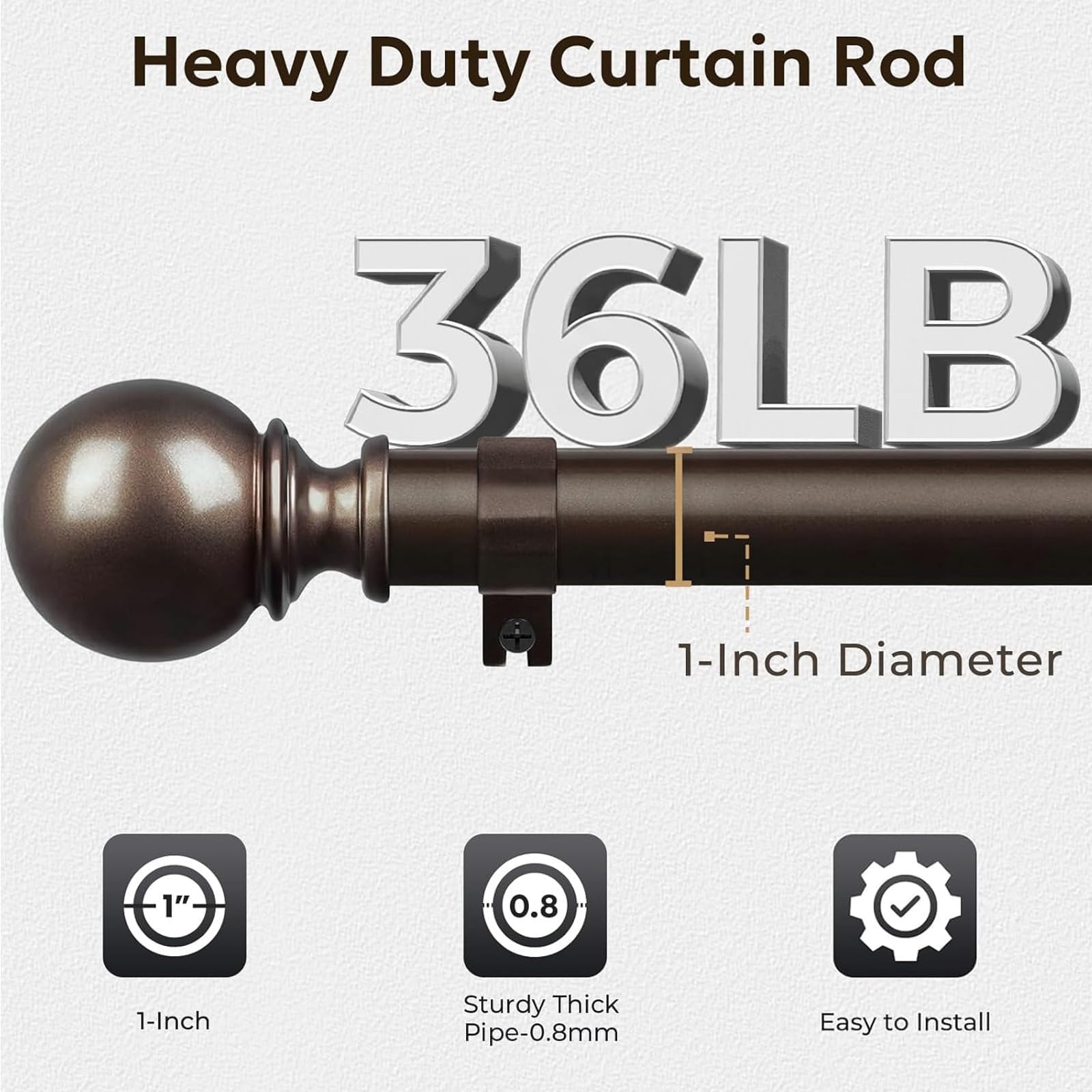Zeerobee threaded-rod design for enhanced hanging stability