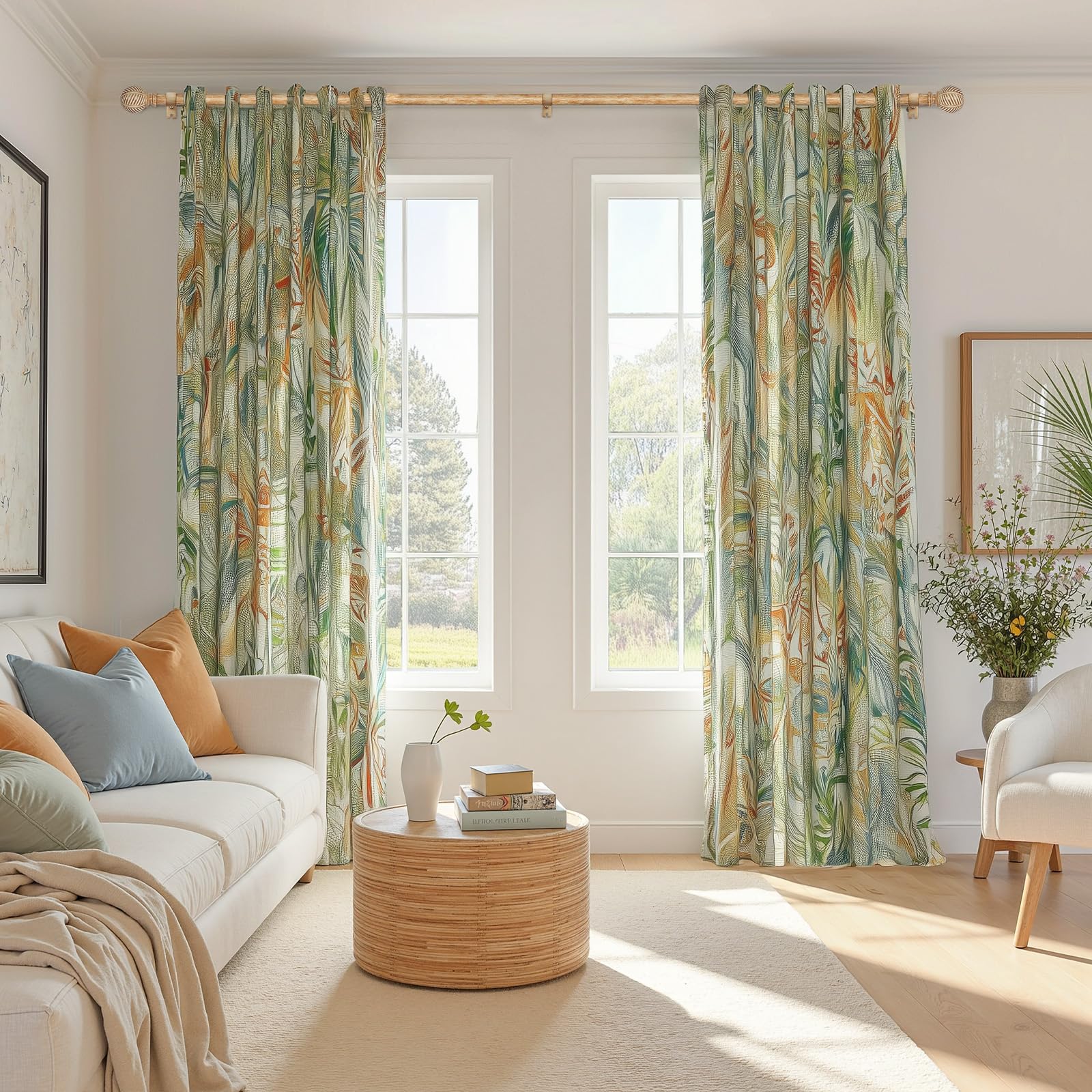 Zeerobee 1-inch diameter curtain rod provides sturdy support