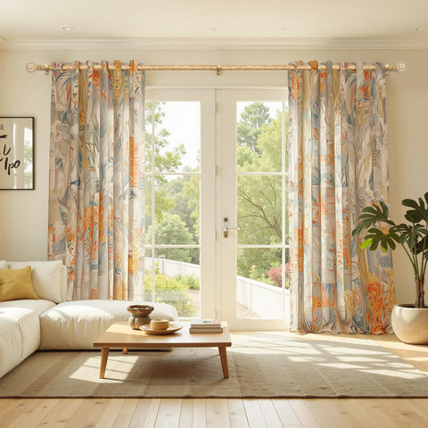 Zeerobee durable curtain rod minimizes sag over long spans