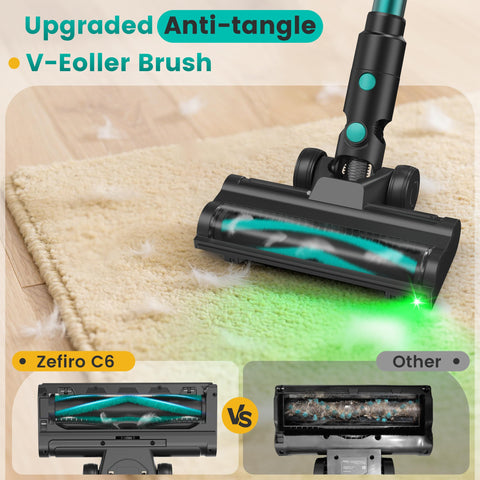 Zefiro 1.5L dust cup reduces emptying during cleaning sessions