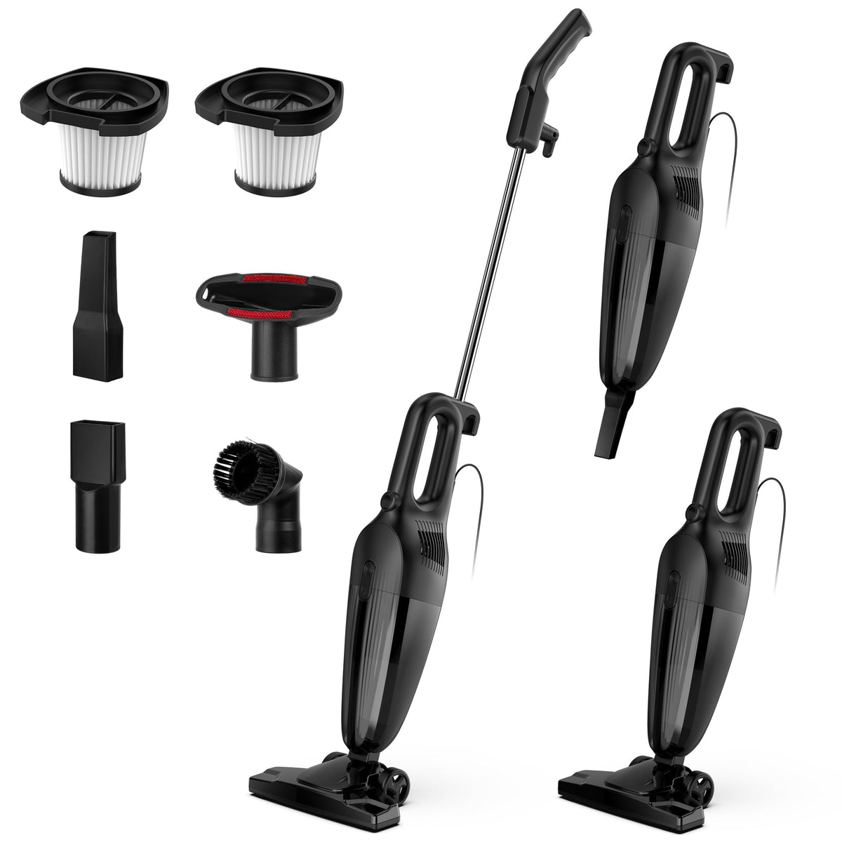 Zefiro lightweight stick vacuum in handheld mode for effortless daily cleanup