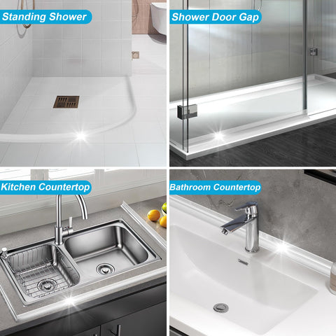 Zehiels water dam protecting bathroom floors from water seepage.