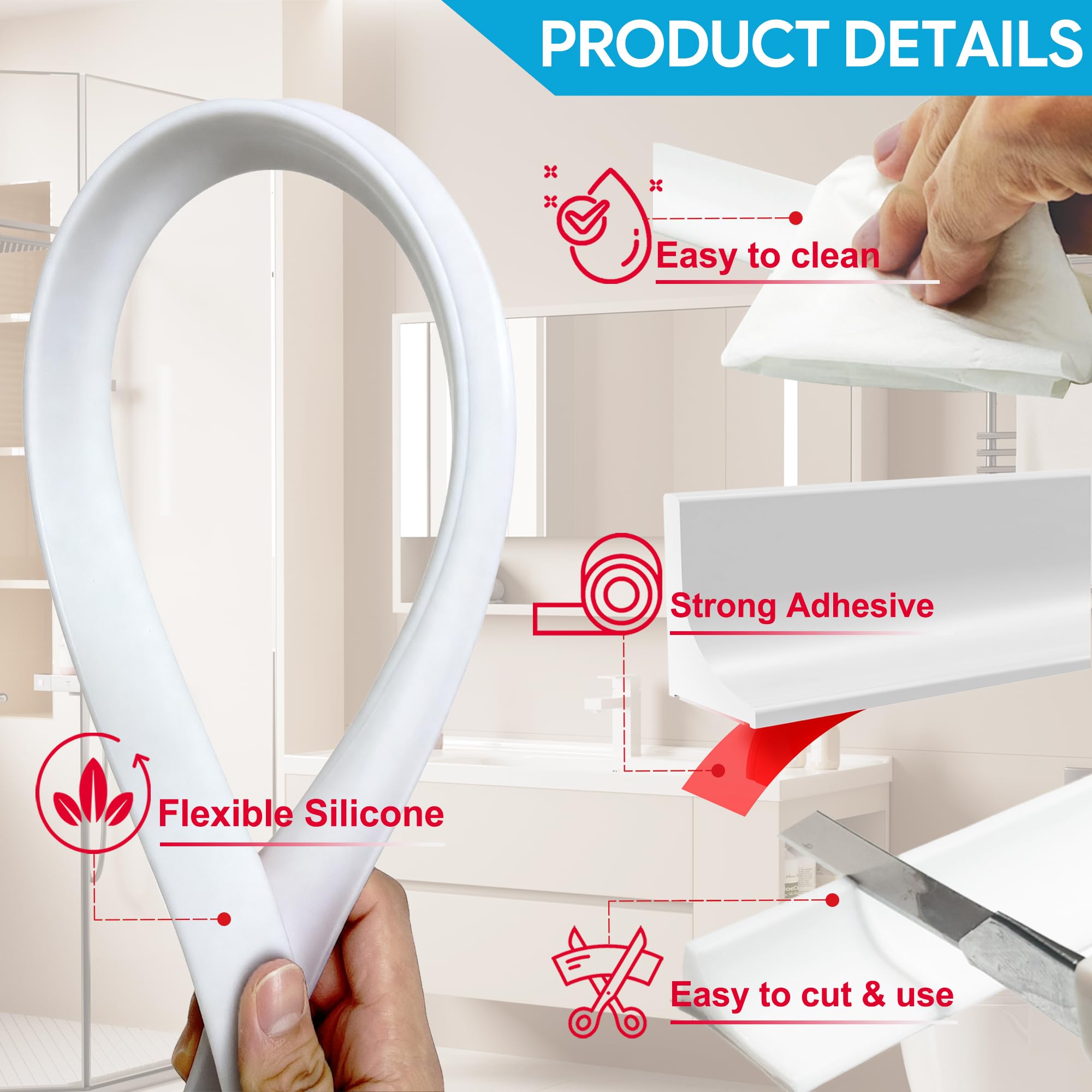 Zehiels barrier protecting kitchen sinks from splashes and spills.