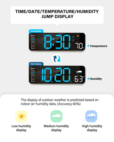 Zelaclock auto dimming reduces brightness at night for sleep-friendly use