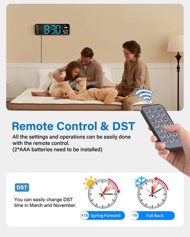 Zelaclock is ideal for living rooms, bedrooms, classrooms, and offices