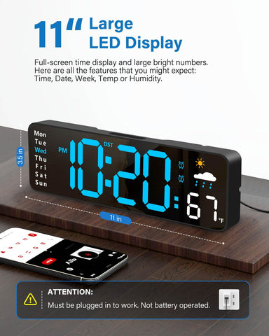 Zelaclock remote-control clock enables effortless settings from across a room