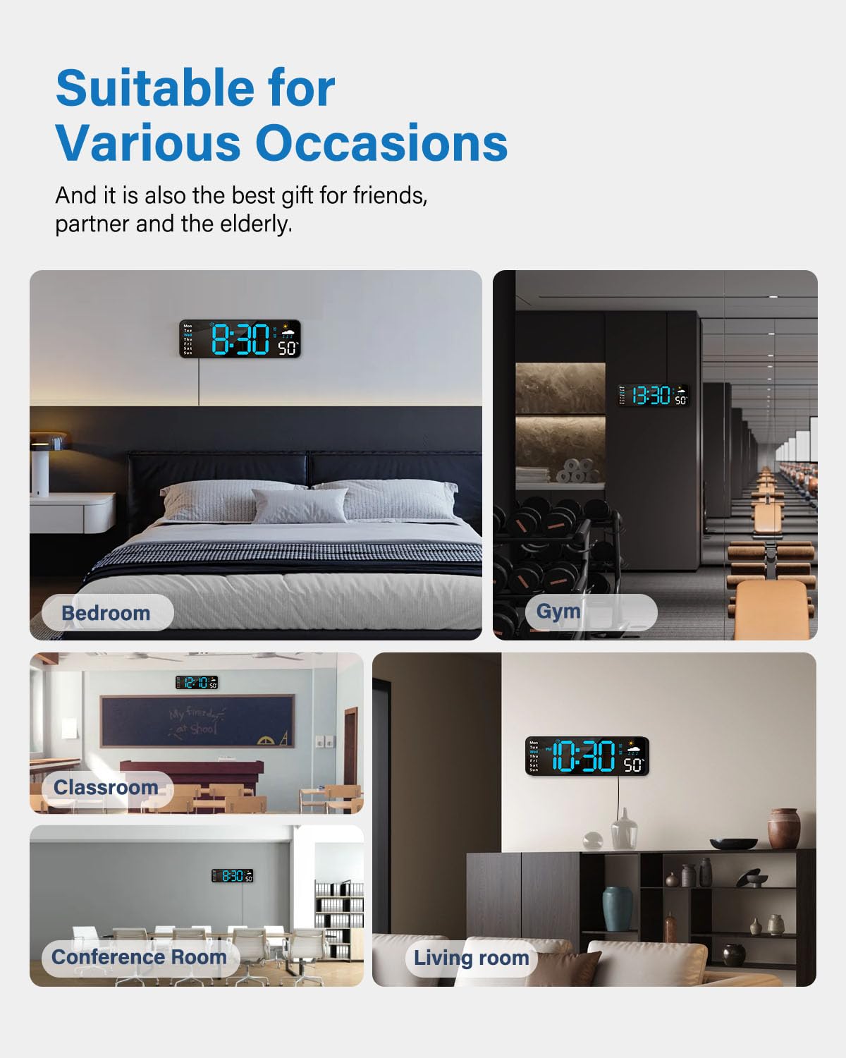 Zelaclock plugs into power for continuous operation with included adapter