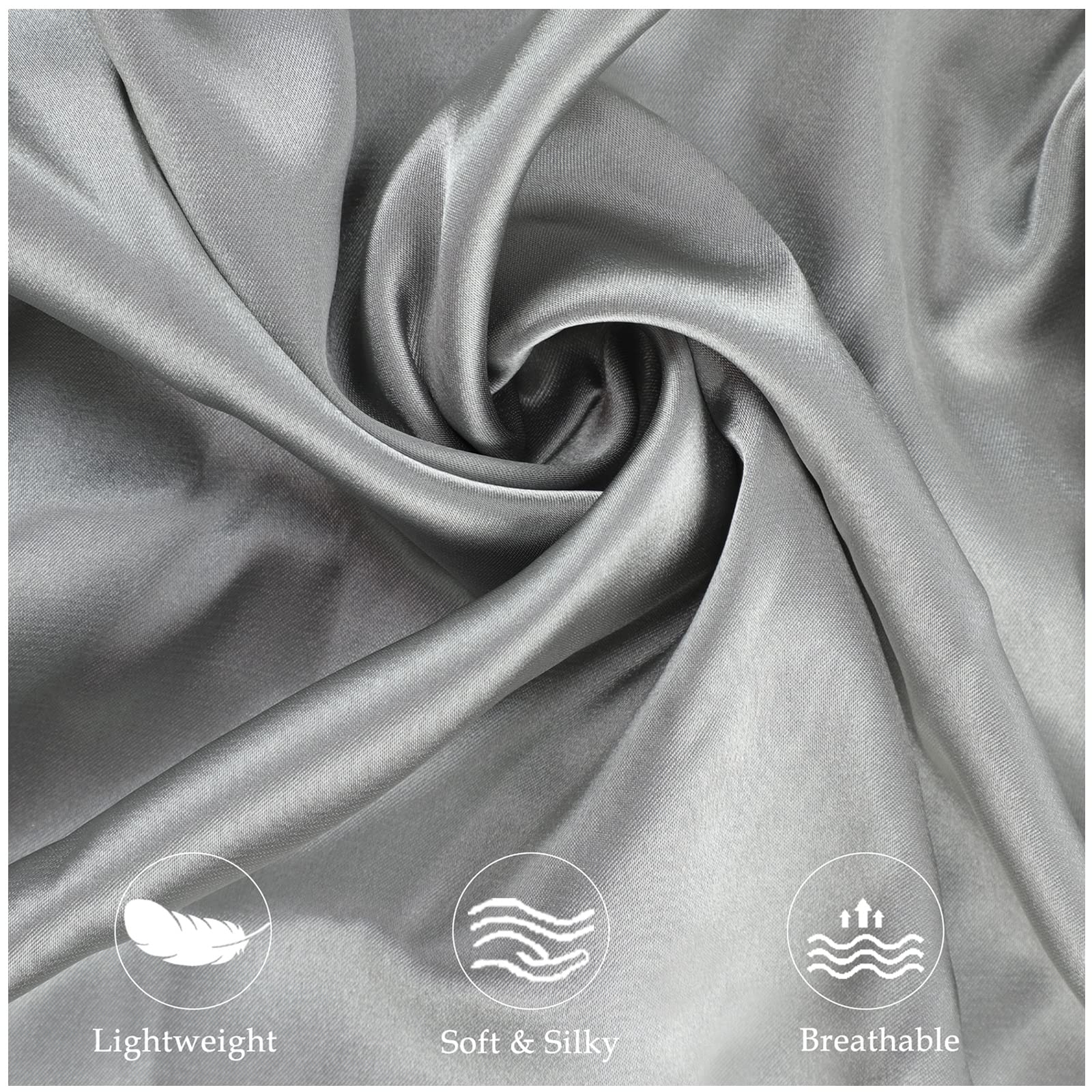 Zelimun satin pillowcase protecting hair and skin on contour pillow