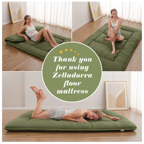 Zelladorra camping-ready mat fits tents or car trips.