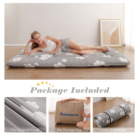Zelladorra twin mattress with washable cover for quick cleaning