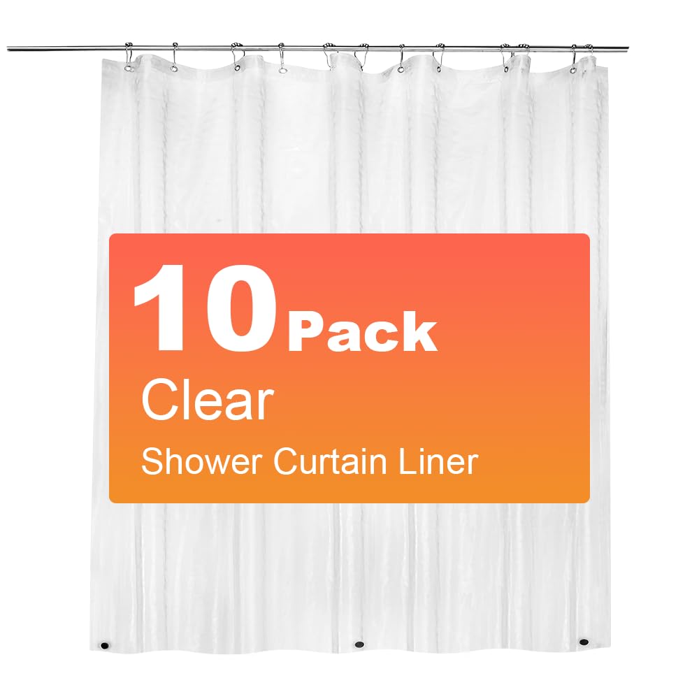 ZEMAHOME PEVA shower liner with water-bead surface for quick drying