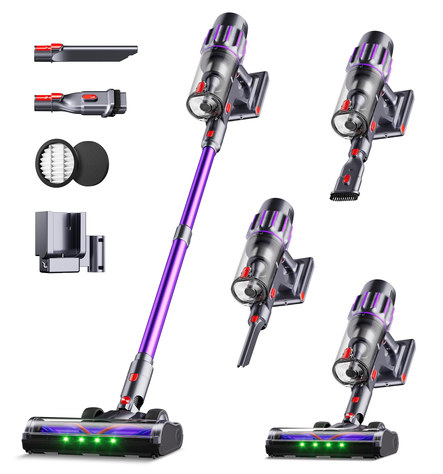 Zemmio ZM001 cordless vacuum showcasing strong suction for floors and carpets