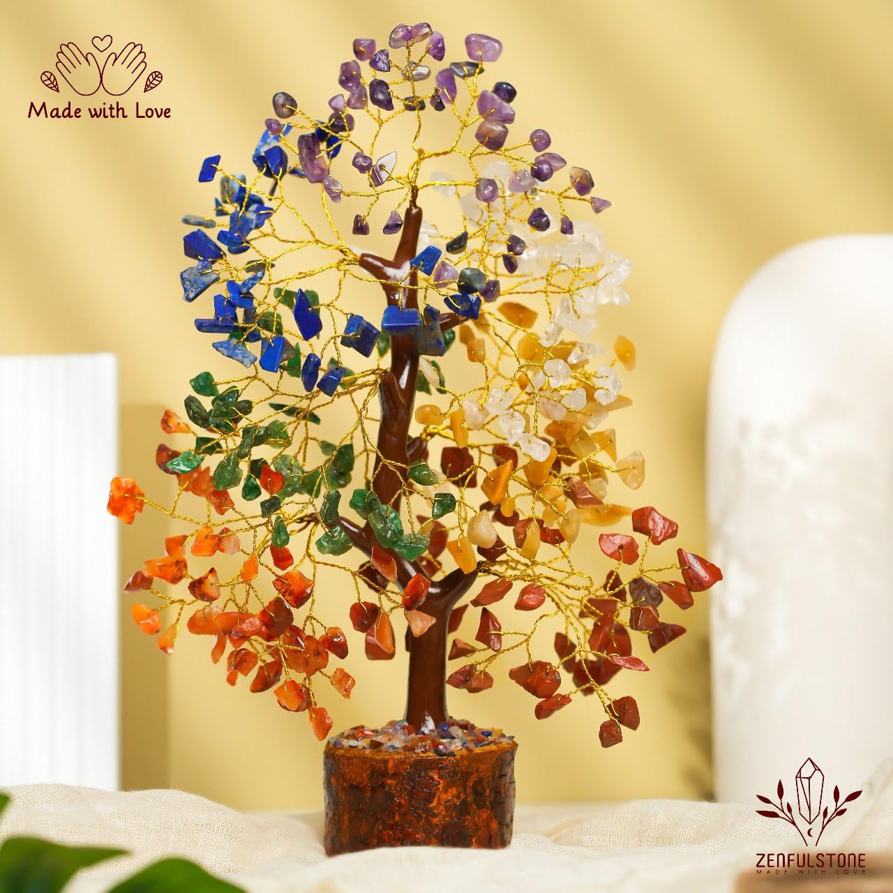 Zenfulstone crystal tree makes a thoughtful gift for birthdays.