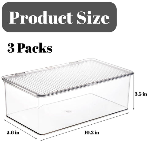 ZENFUN clear acrylic organizer box front view for easy visibility