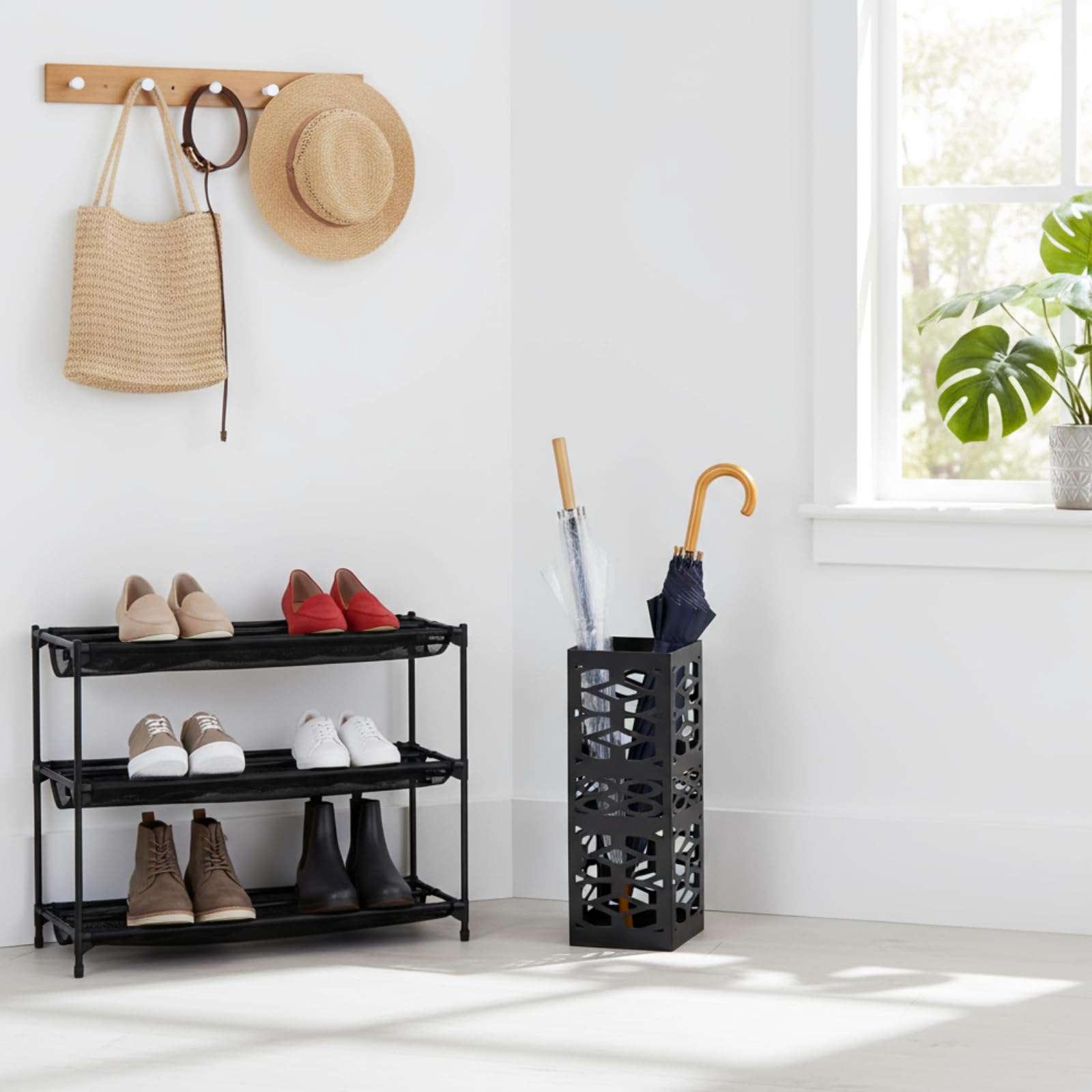 ZENFUN versatile storage for umbrellas, walking sticks, or canes in offices.