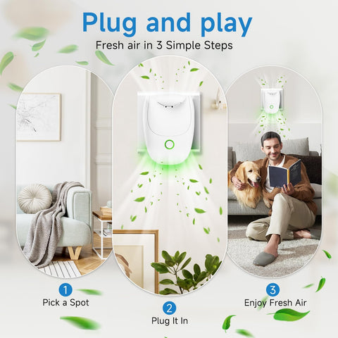 ZENNITHON odor-elimination purifier for kitchens and pet areas