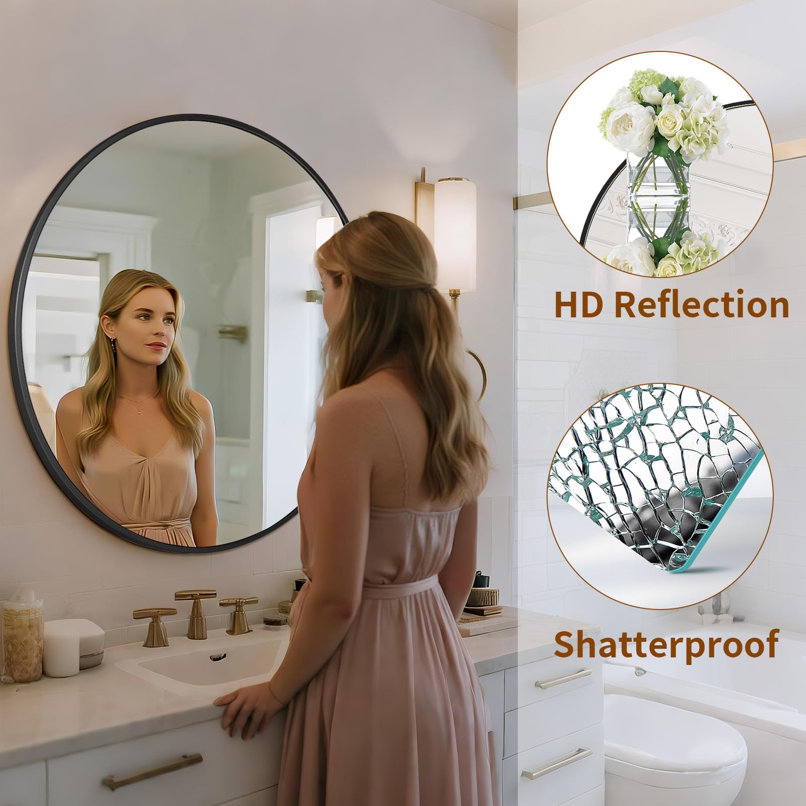 ZENOMIRRIS entryway wall mirror adds welcome style and practical reflection