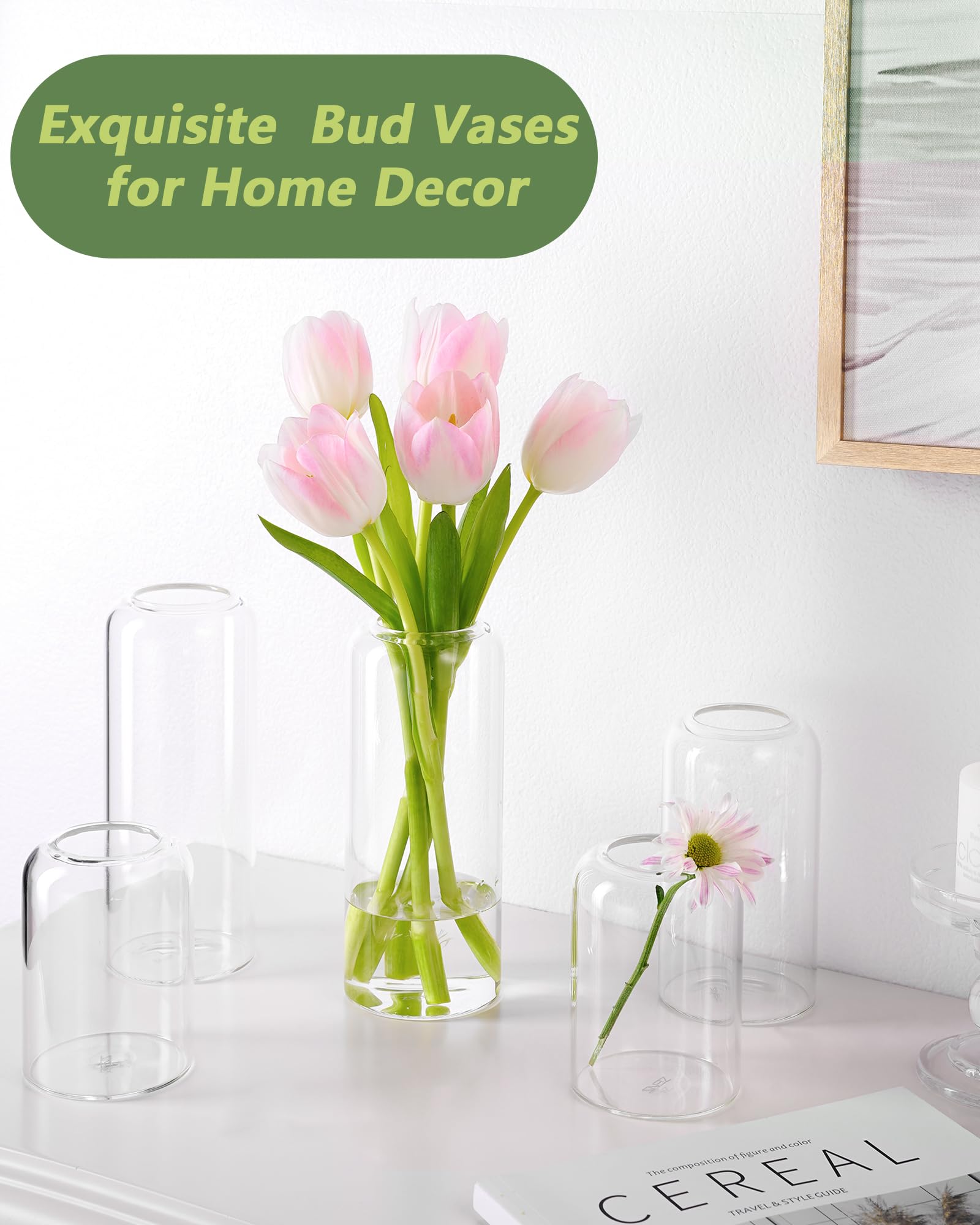ZENS vases in 12 sizes support diverse display ideas.