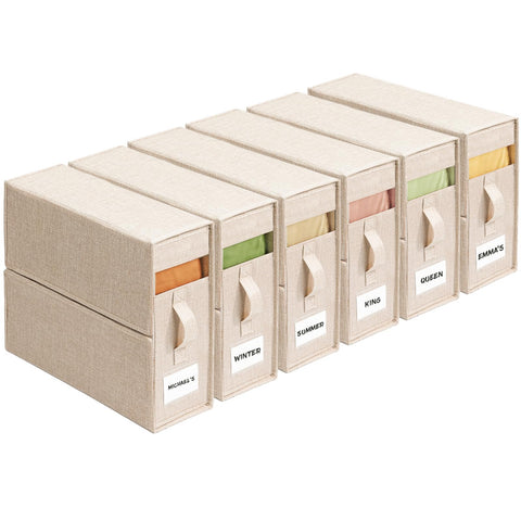 ZenStorage 6Pack Sheet Organizer with window for quick set identification and protection