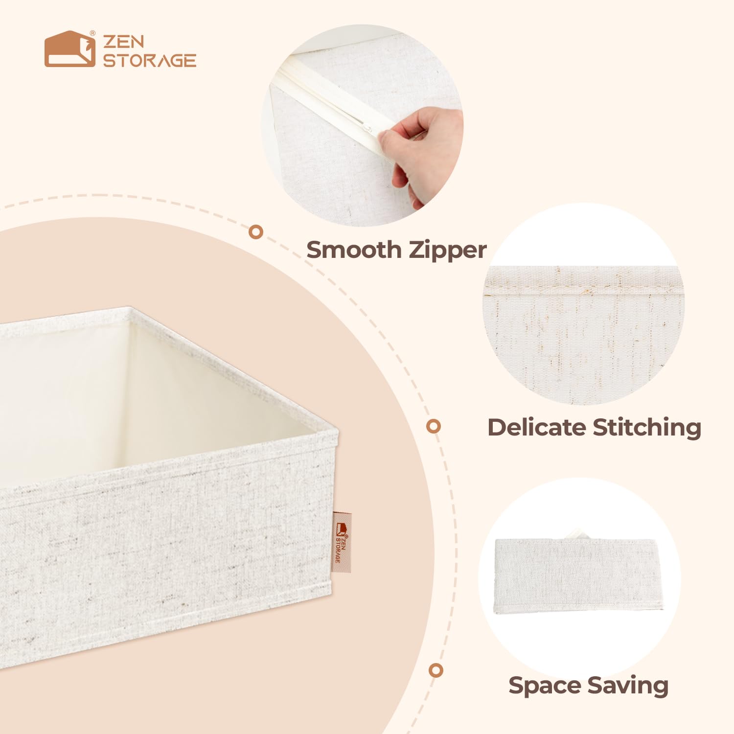 ZenStorage drawer-organization system maximizes space and reduces clutter.