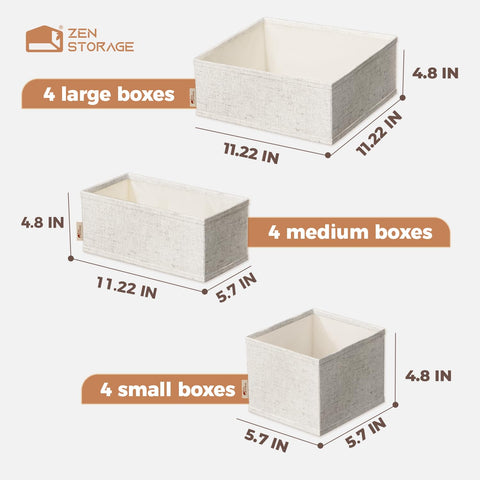 ZenStorage nursery closet arrangement uses size-classified bins for outfits.