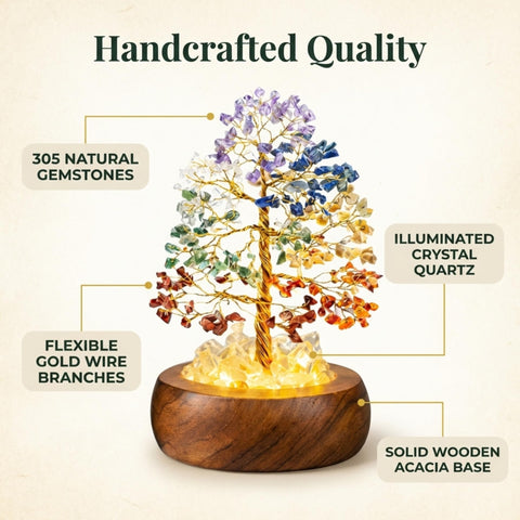 Zentiti 7 Chakra Crystal Tree branches let you personalize meditation space