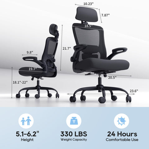 Zeonsit Office Chair quiet casters enable smooth office movement.