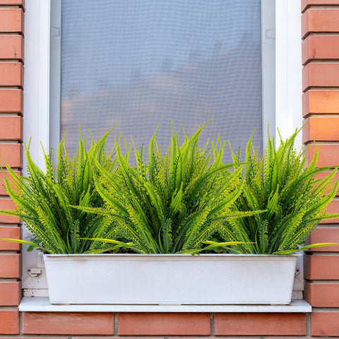 ZEOSTARO outdoor indoor decor fern bundles brighten walkways and fences
