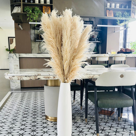 Zephynar 55-inch pampas grass bundle for dramatic floor decor