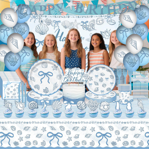 ZEQICALF seashell balloons bring a playful beach vibe to parties.