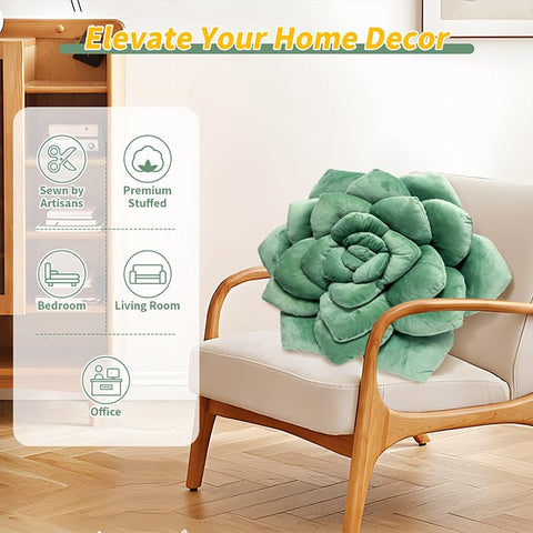 ZerzSemp soft micro plush fabric provides luxurious feel for relaxing cushions