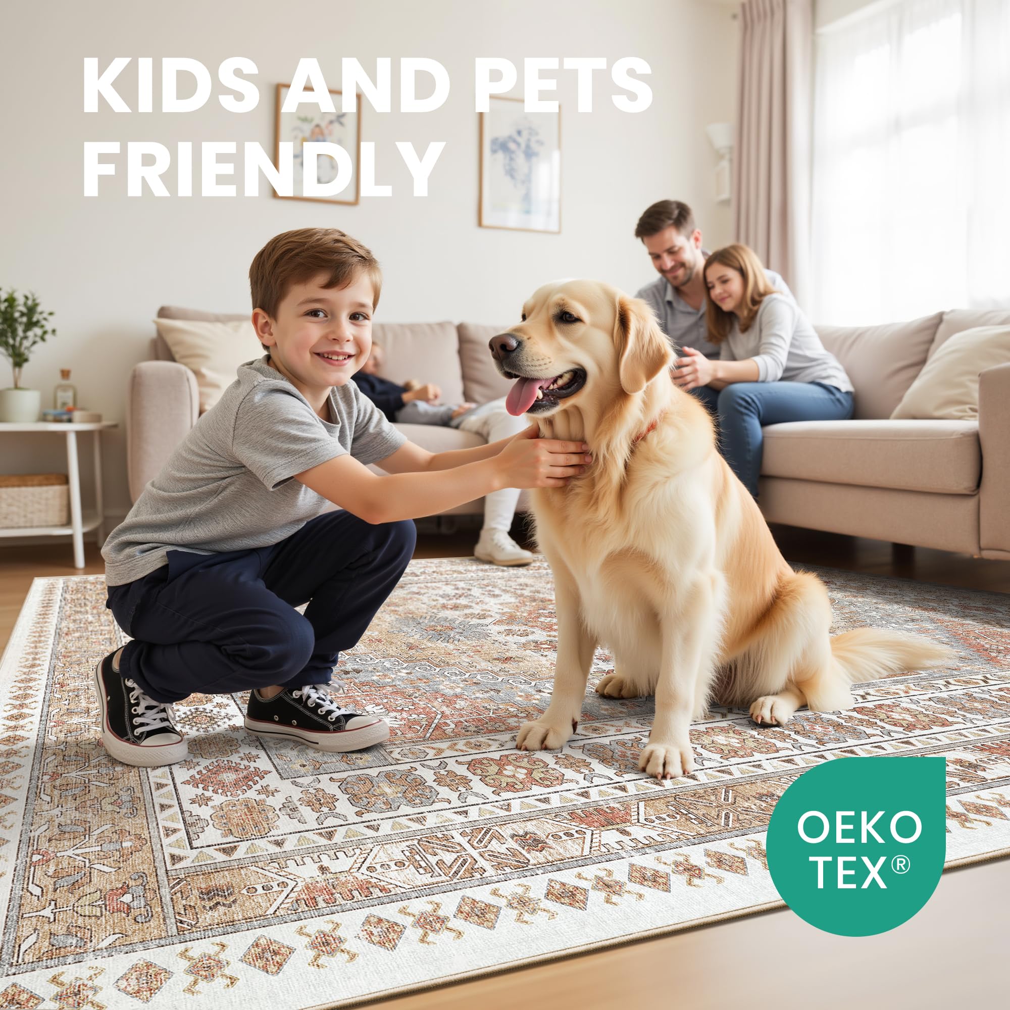 Zesthome stain-resistant look helps keep rooms cleaner.