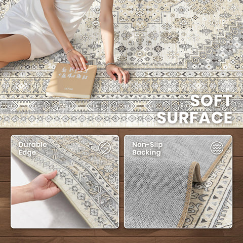 Zesthome child and pet-friendly rug for active households.