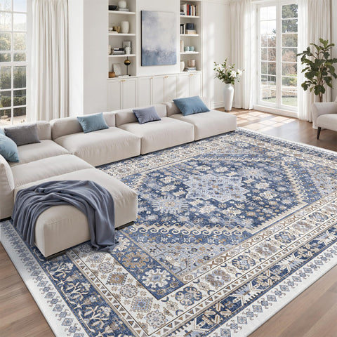 Zesthome high-traffic living room rug stands up to daily activity.