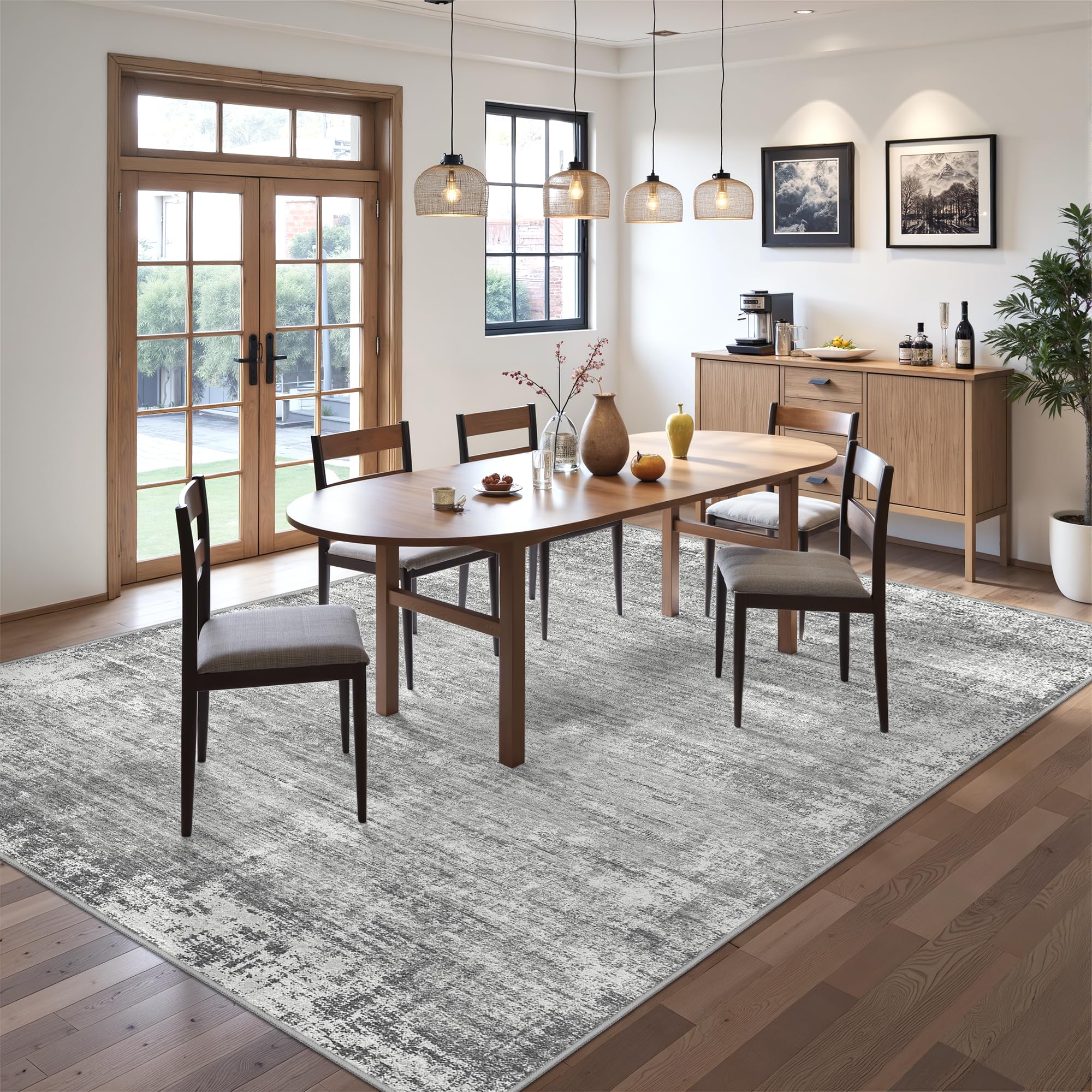 Zesthome oeko-tex-certified rug 5x7 grey offers safer fabric standards.