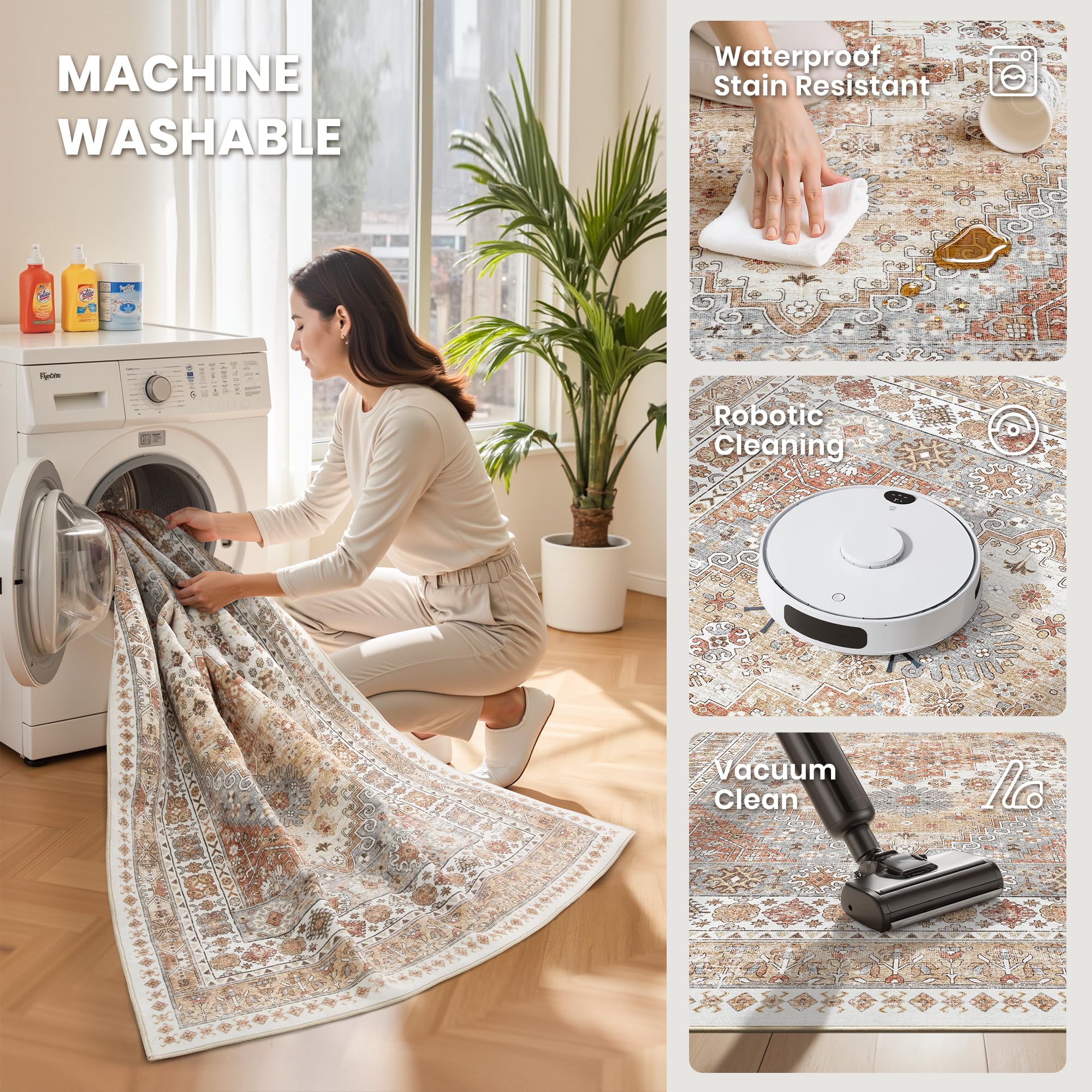 Zesthome soft velvet surface rug for cozy feet comfort