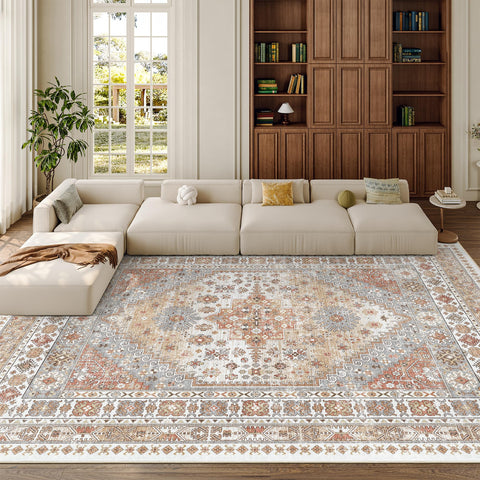Zesthome ultra-thin rug fits under doors and furniture with minimal bulk
