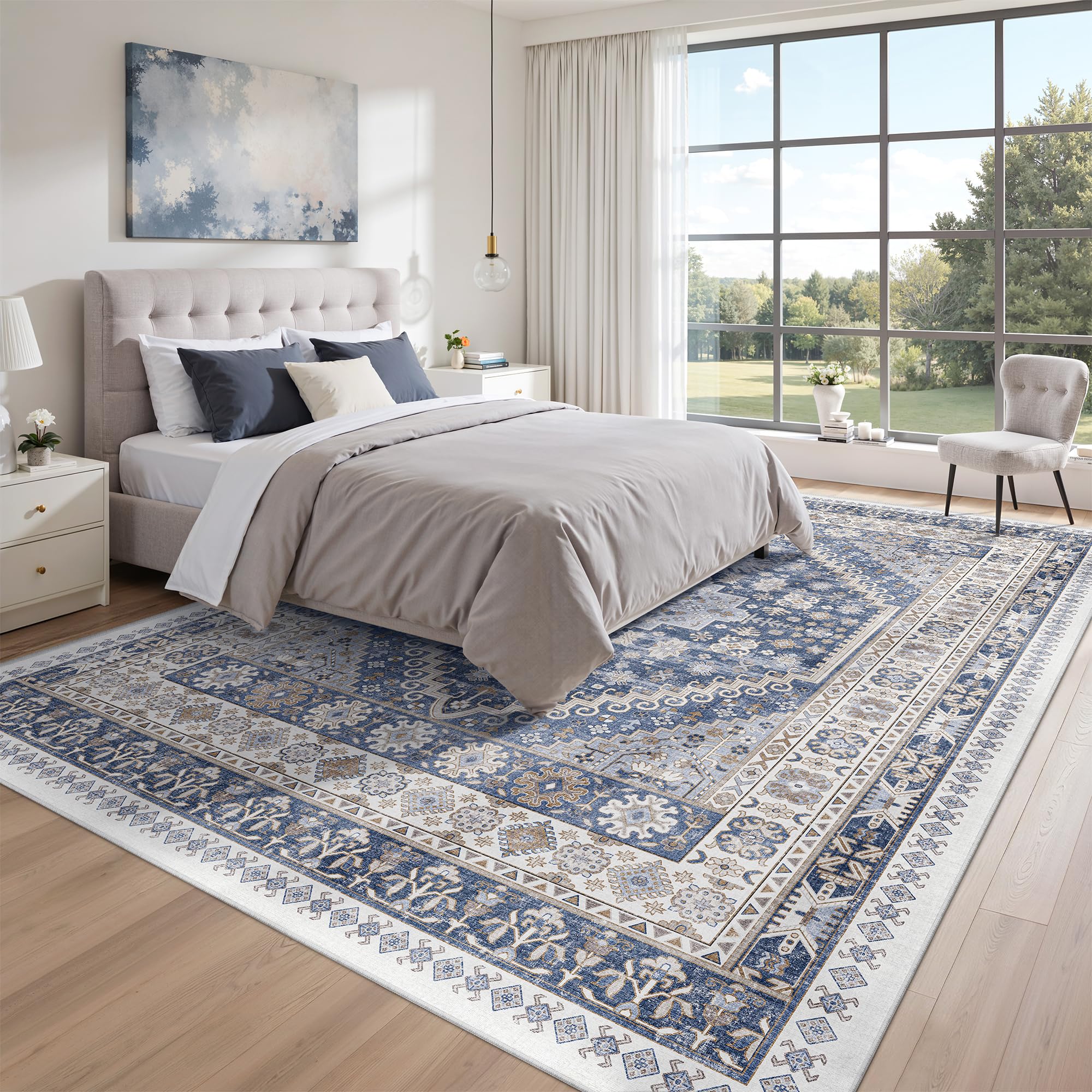 Zesthome versatile decor rug fits living rooms, dining spaces, and entryways.